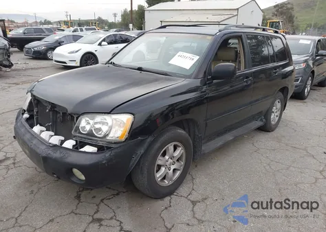 2002 Toyota Highlander Limited V6 из США, поврежденный, VIN JTEGF21A520031386